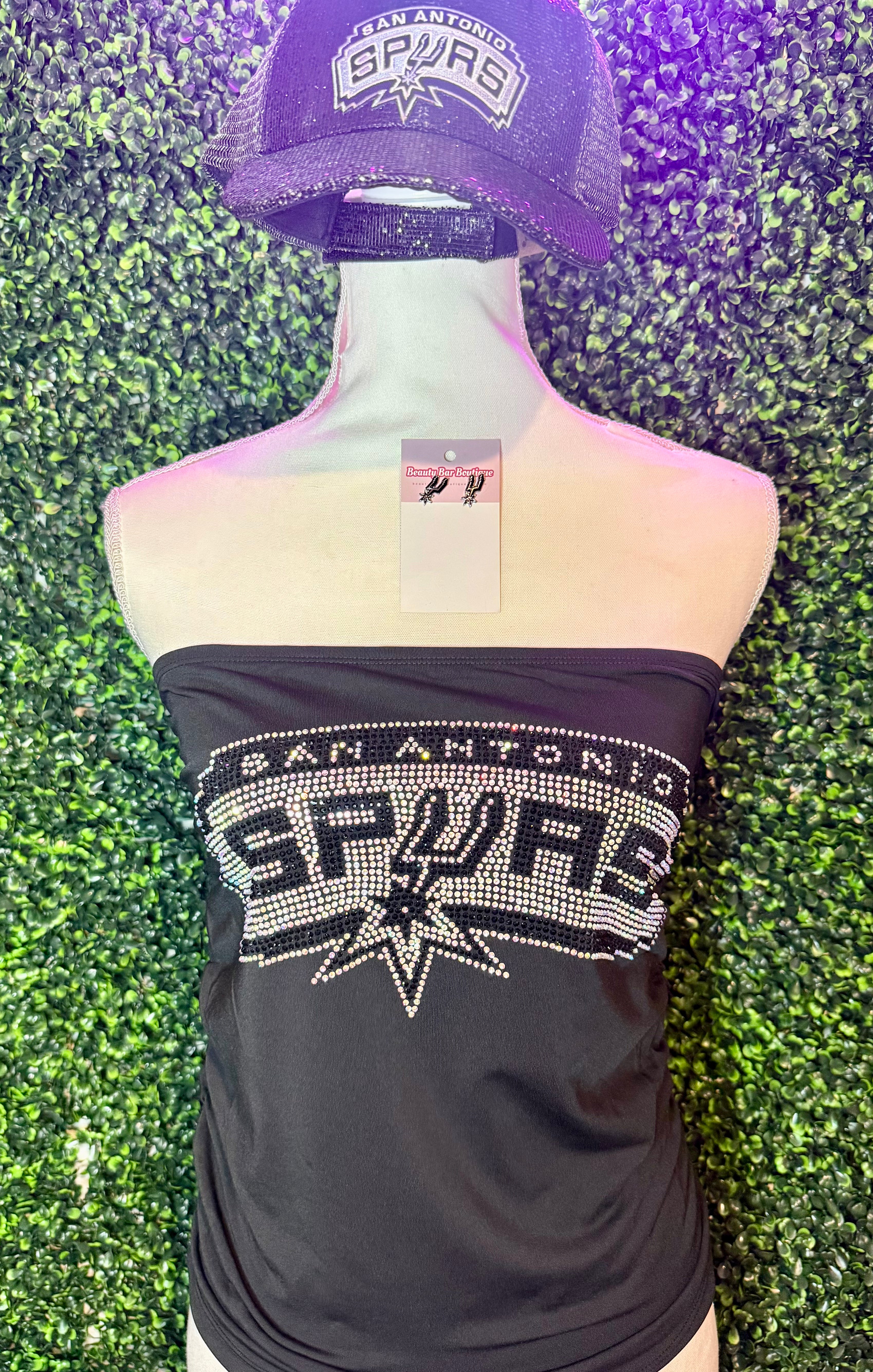 Rhinestone Spurs Tube Top