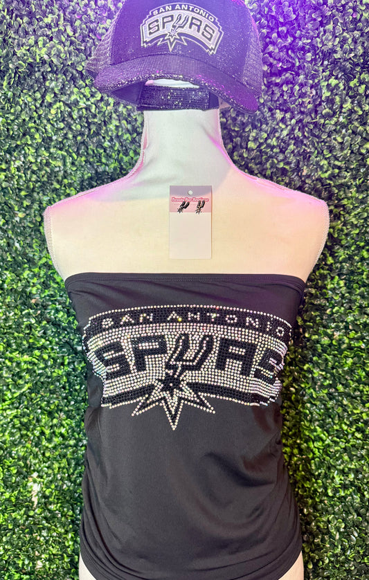 Rhinestone Spurs Tube Top