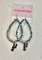 Spurs Silver Drop Earrings