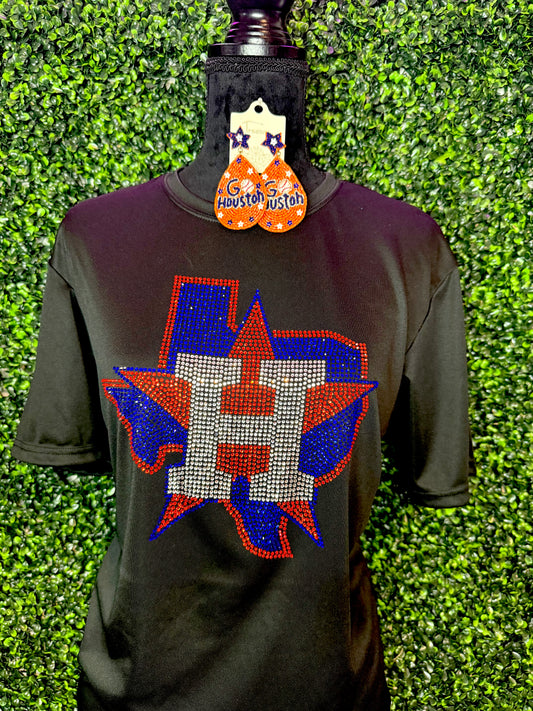 Astros TX Rhinestone Tee
