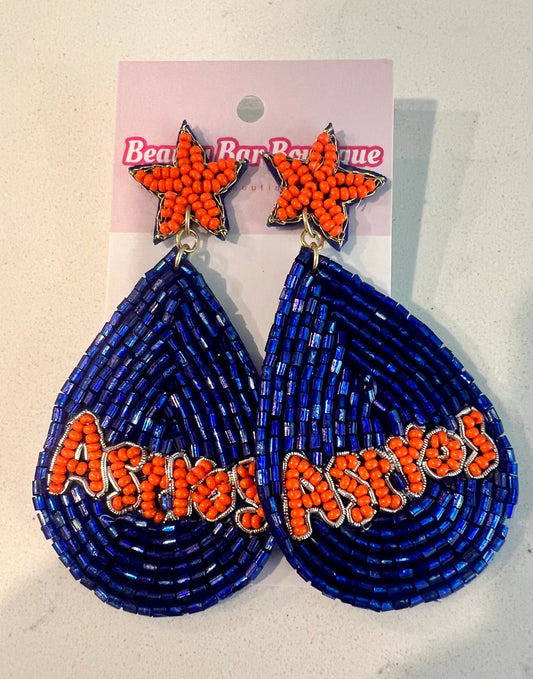 Astros Beaded Earrings