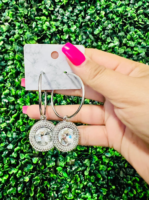Bling Drop Hoops