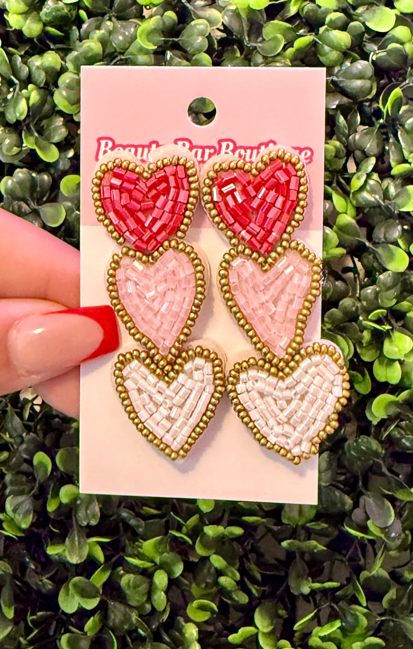 Trio Heart Earrings