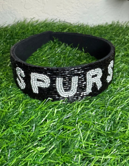 Spurs Beaded Headband