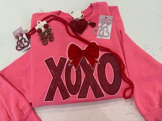 XOXO Sequin Sweatshirt