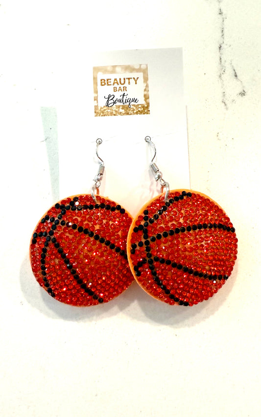 Basketball Bling Earrings