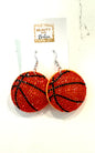 Basketball Bling Earrings