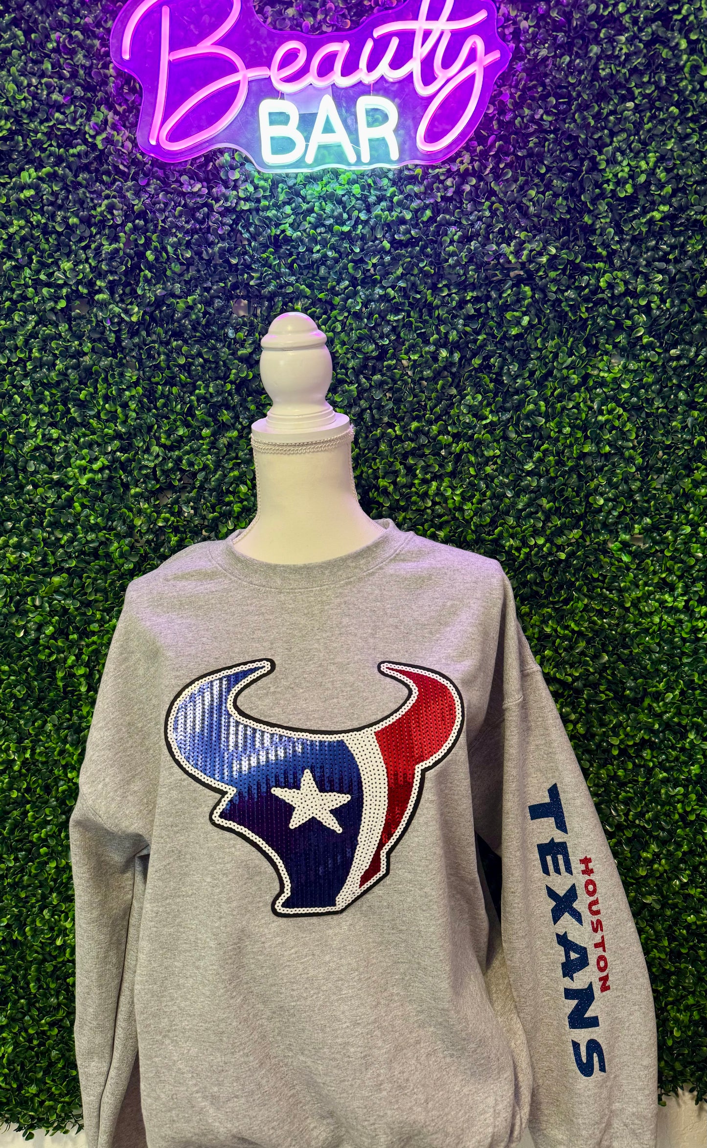 Texans Sequin Sweatshirt