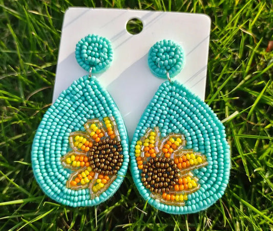 Summer Sunflower Earrings