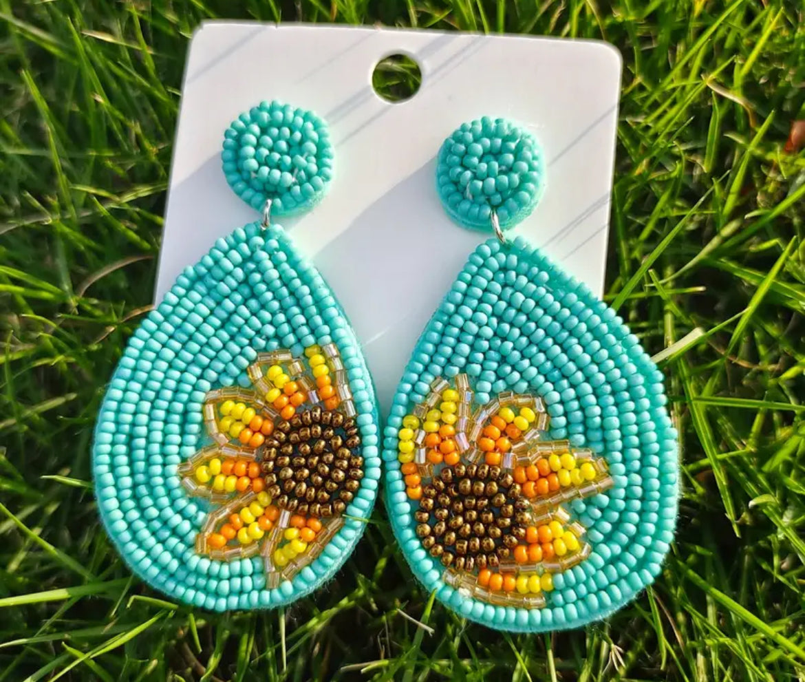 Summer Sunflower Earrings