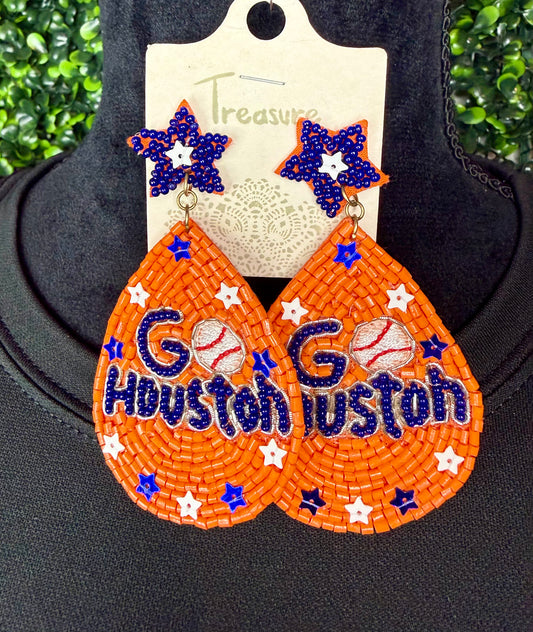Go Houston Beaded Earrings