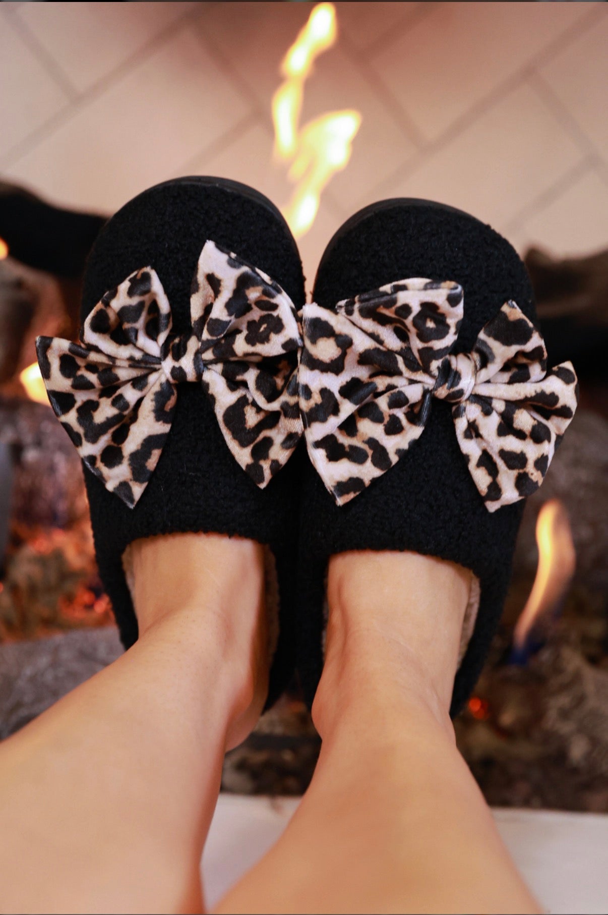 Cozy Bow Slippers