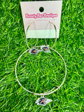 Roadrunner Hoop Earrings