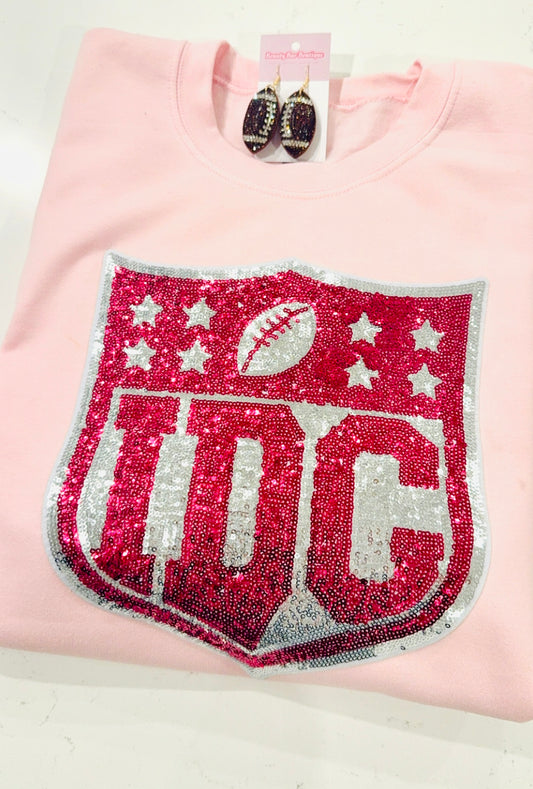 IDC Sequin Football Sweatshirt
