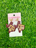Custom Texas A&M Earrings