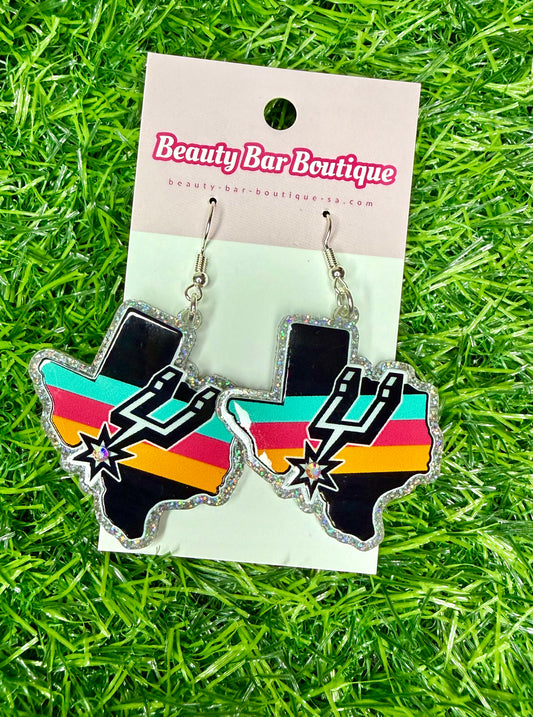 Spurs TX Earrings