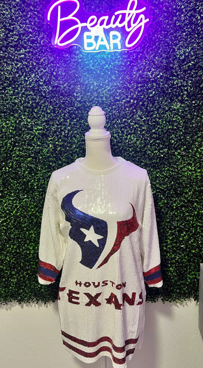 Houston Texans Sequin Dress/ Top