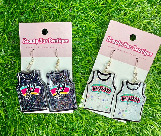 EXCLUSIVE Spurs Jersey Earrings