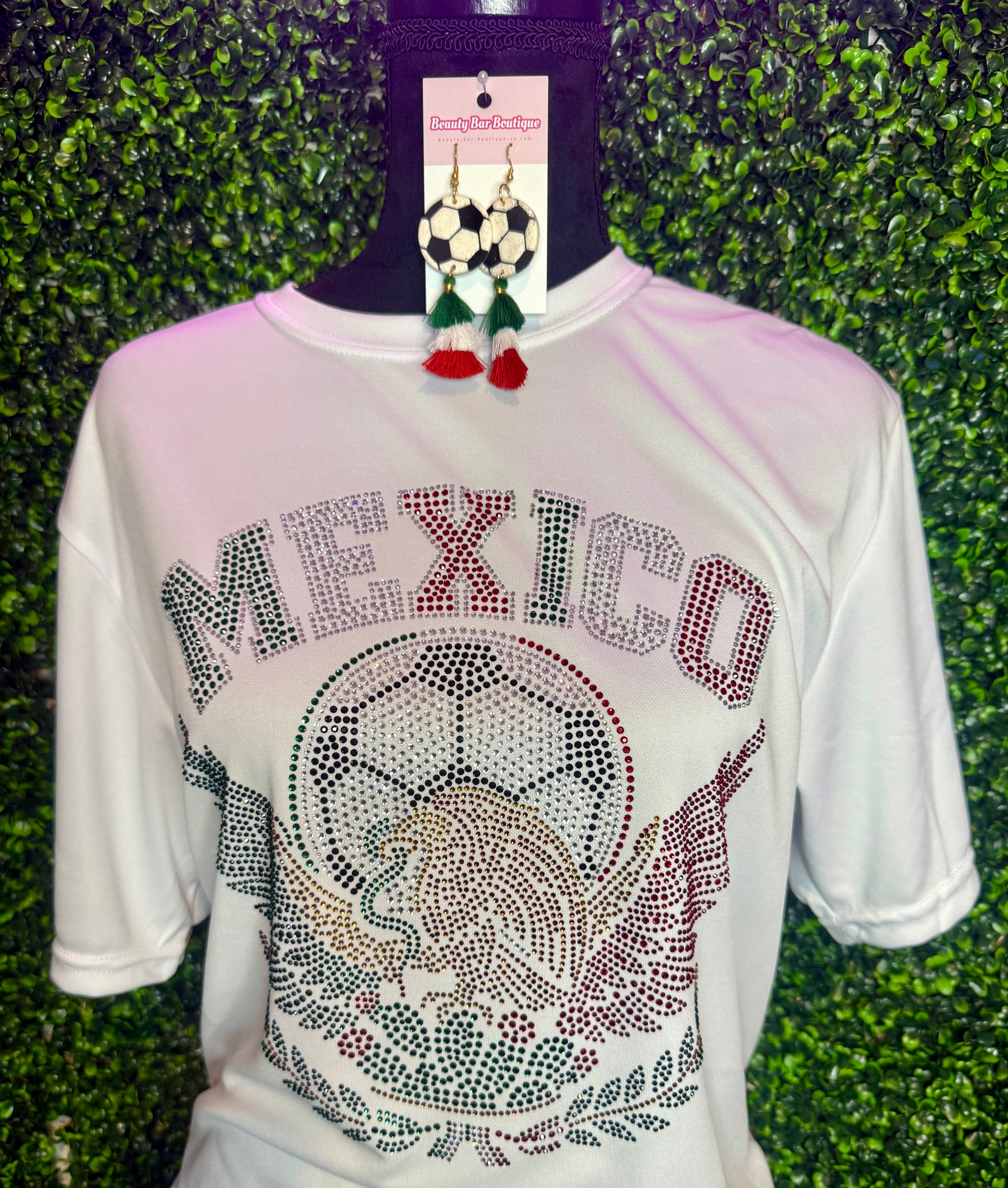 Rhinestone Mexico Drifit Tee
