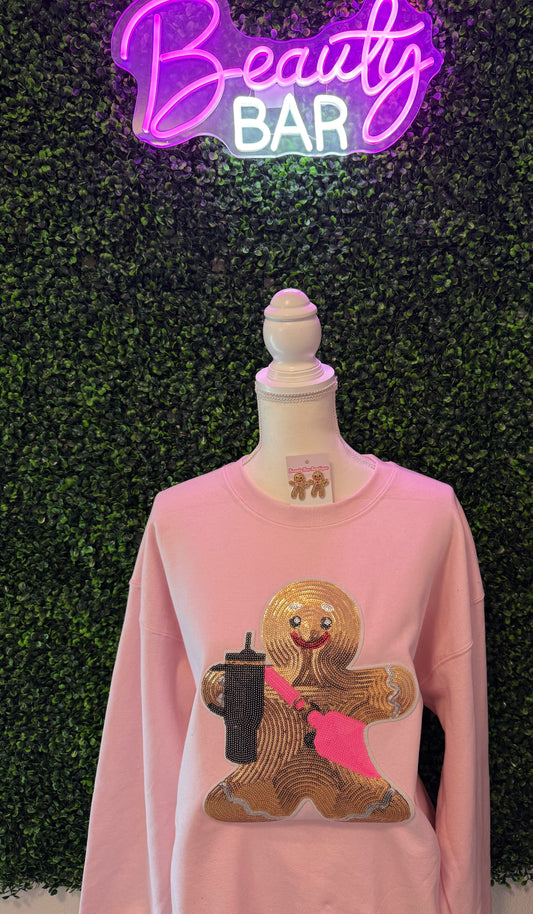 Sequin Gingerbread Sweatshirt