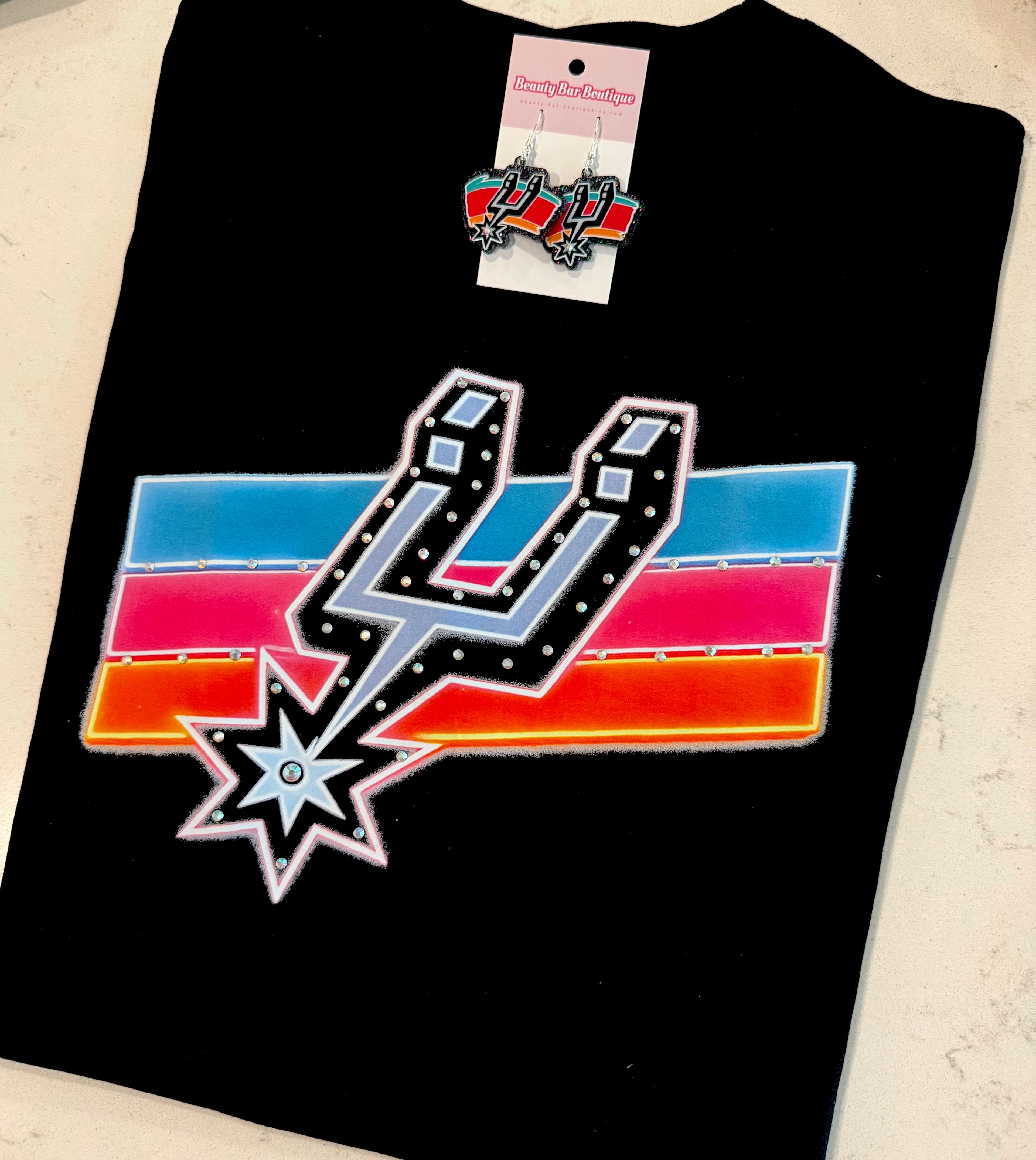 Neon Bling Spur Tee