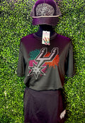 Spurs Rhinestone Splash Tee