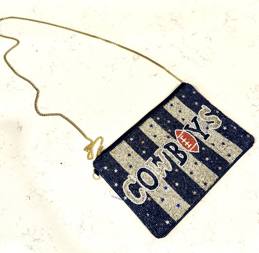 Cowboy Beaded Crossbody Purse