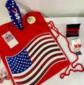 American Flag Sequin Patch Tee