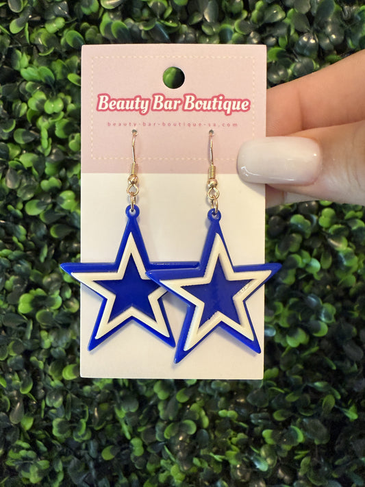 Cowboys Star Earrings