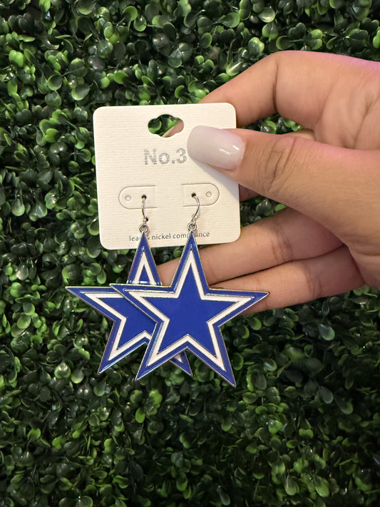 Dem Cowboys Star Earrings