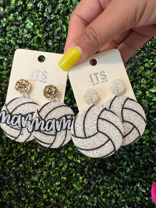 Volleyball Sparkle Earrings