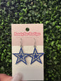 Cowboys Star Bling Earrings