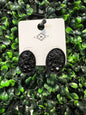 Midnight Black Stud Earrings