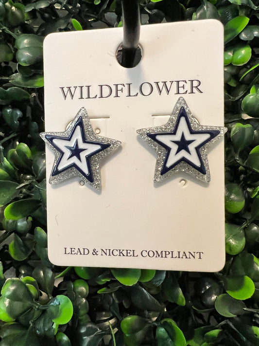 Dallas Star Stud Earrings