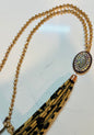 Leopard & Bling Necklace