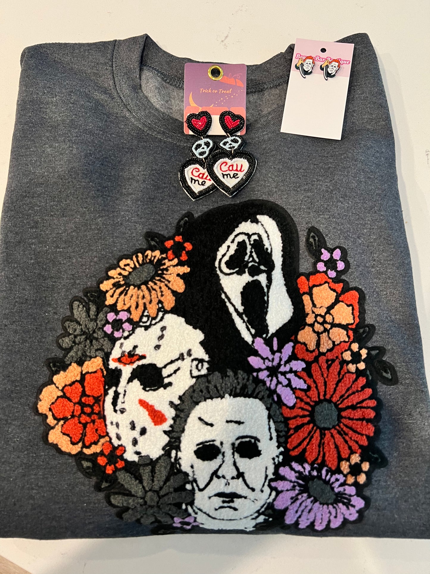 Floral Horror Sweatshirt