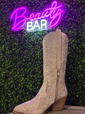 Silver Rhinestone Cowgirl Boots
