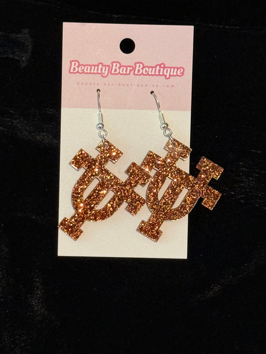 Let’s Go UT Earrings