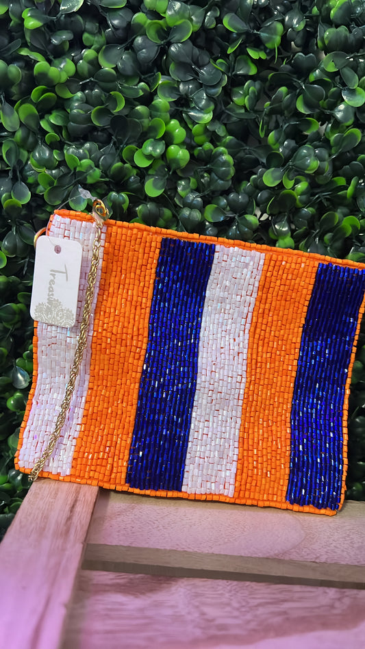 Game Day Beaded Wristlet