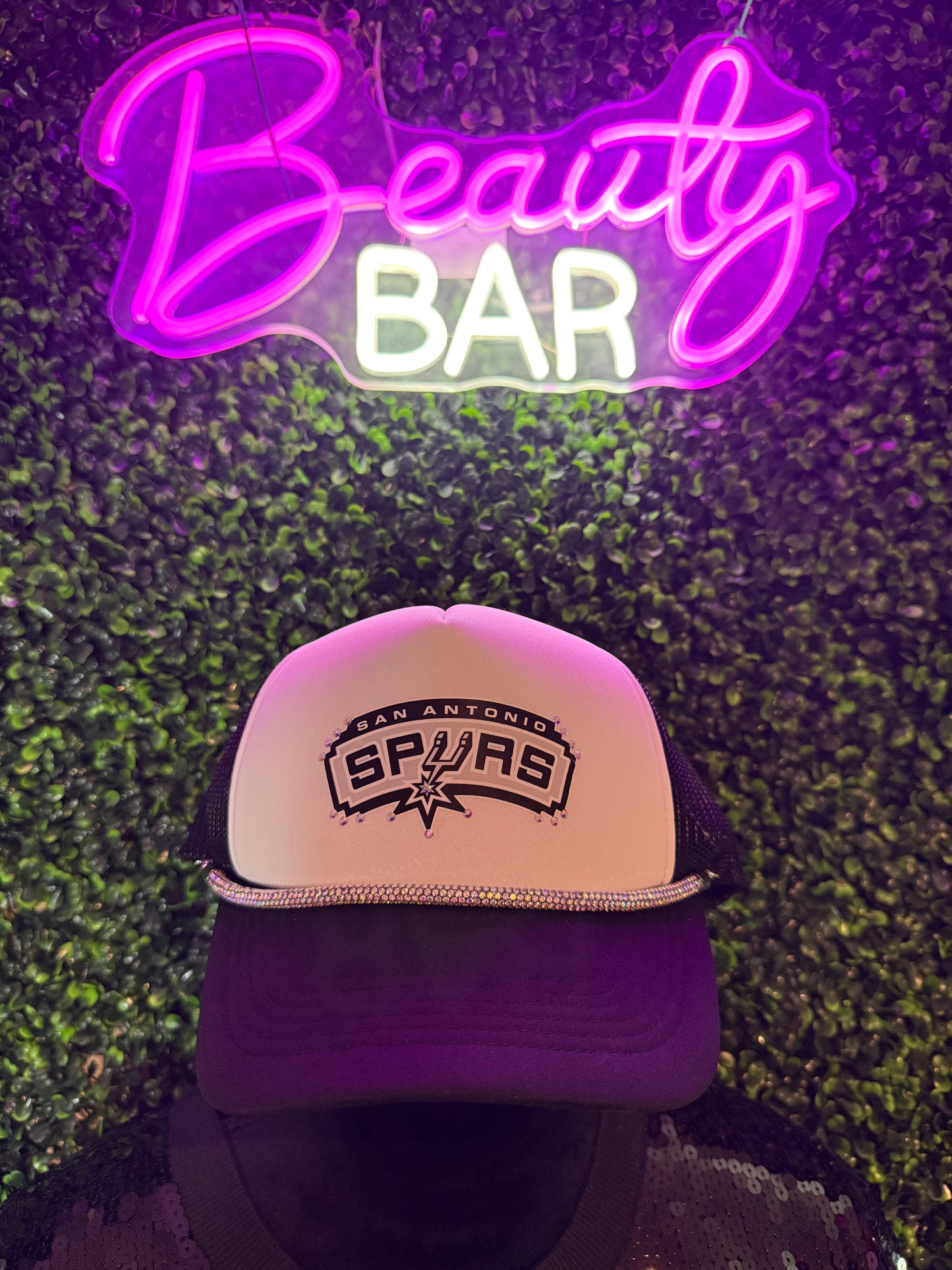 Sparkle in Spurs Custom Cap