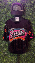In My Spurs Girl Era Sequence Crop Top