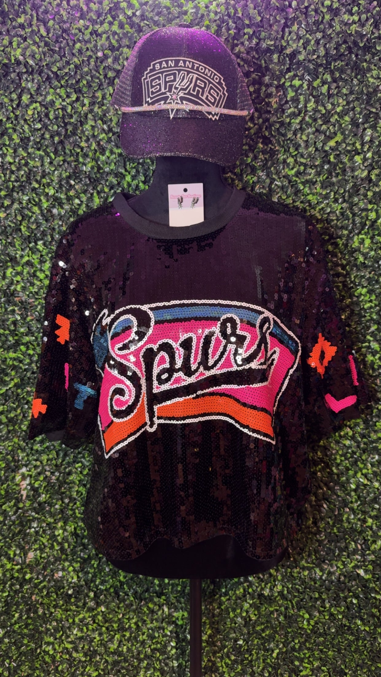 In My Spurs Girl Era Sequence Crop Top