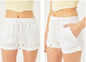 Aly & Co Linen MidRise Drawstring Shorts