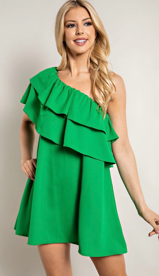 Summer Fiesta Dress- Green