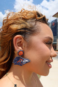 Beaded Roadrunner Earrings