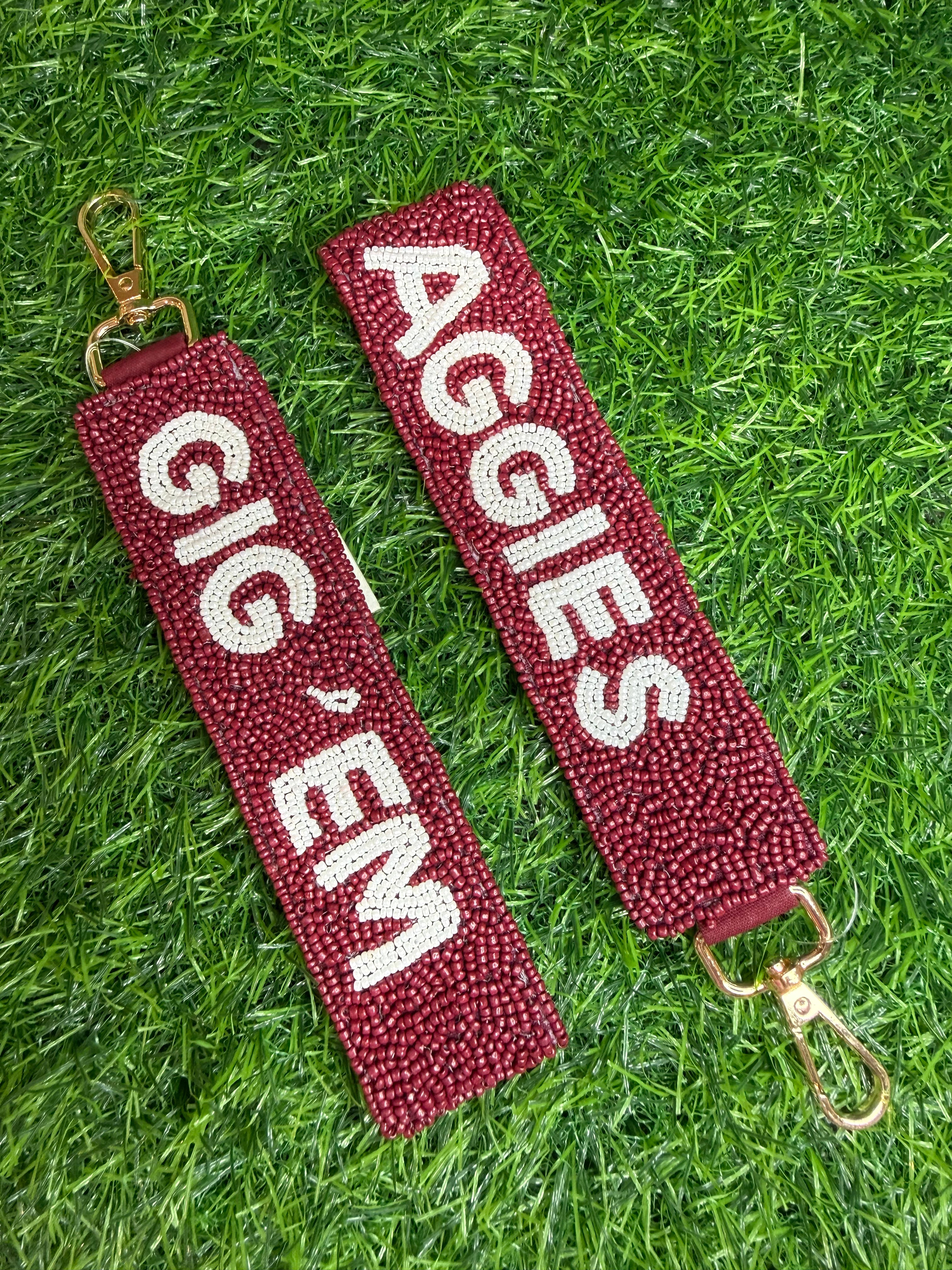 Gig' Em Aggies Beaded
Keychain Strap