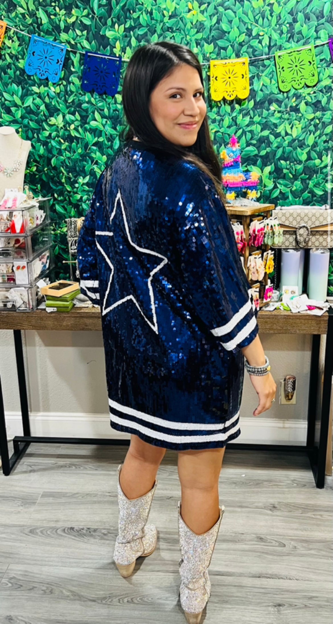preorder) Dallas Cowboys Dress and Cardigan