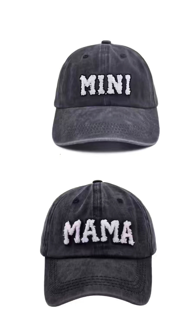 Mama Mini Baseball Cap Set