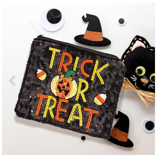 Trick or Treat Sequin Pouch