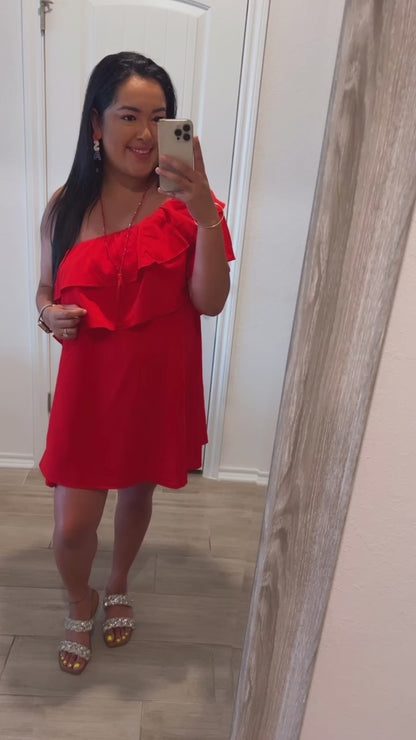 Summer Fiesta Dress- Red